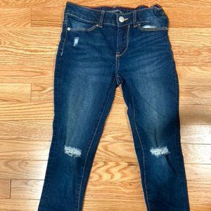 Calvin Klein Girl Ripped Jeans Ankle Skinny 8